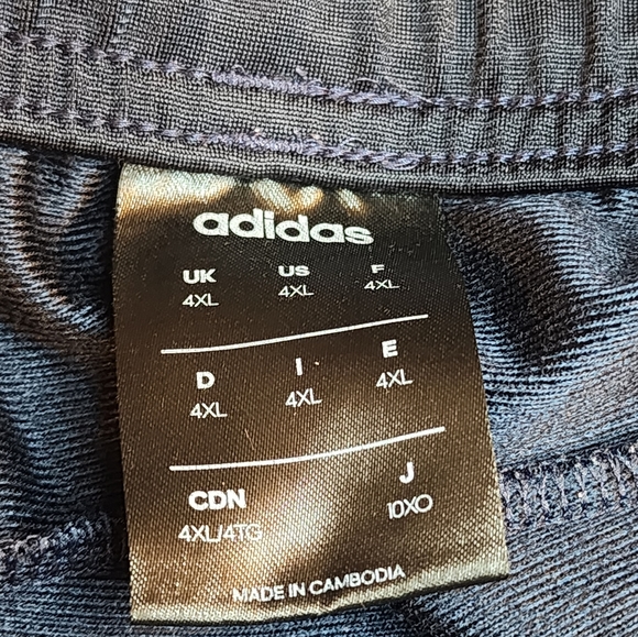 ๐ Men's Adidas Navy and White Stripe Zip Pockets Size 4XL. - Picture 6 of 10